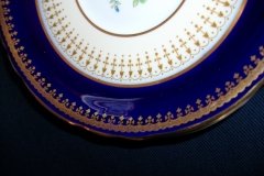 AYNSLEY HATFIELD COBALT #7024- SOUP BOWL  & SAUCER   .....   http://jaapiesfinechinastore.com
