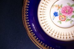 AYNSLEY HATFIELD COBALT #7024- CUP & SAUCER   .....   http://jaapiesfinechinastore.com
