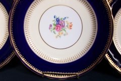 AYNSLEY HATFIELD COBALT #7024-  DINNER PLATE   .....   http://jaapiesfinechinastore.com