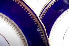 AYNSLEY HATFIELD COBALT #7024-  DINNER PLATE   .....   http://jaapiesfinechinastore.com