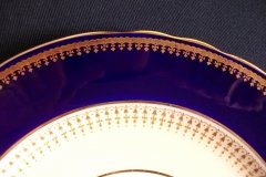 AYNSLEY HATFIELD COBALT #7024-  DINNER PLATE   .....   http://jaapiesfinechinastore.com