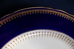 AYNSLEY HATFIELD COBALT #7024-  DINNER PLATE   .....   http://jaapiesfinechinastore.com