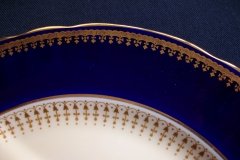 AYNSLEY HATFIELD COBALT #7024-  DINNER PLATE   .....   http://jaapiesfinechinastore.com