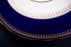 AYNSLEY HATFIELD COBALT #7024-  DINNER PLATE   .....   http://jaapiesfinechinastore.com
