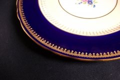 AYNSLEY HATFIELD COBALT #7024-  DINNER PLATE   .....   http://jaapiesfinechinastore.com