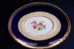 AYNSLEY HATFIELD COBALT #7024- GRAVY BOAT & UNDERPLATE   .....   http://jaapiesfinechinastore.com