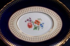 AYNSLEY HATFIELD COBALT #7024- GRAVY BOAT & UNDERPLATE   .....   http://jaapiesfinechinastore.com