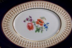 AYNSLEY HATFIELD COBALT #7024- GRAVY BOAT & UNDERPLATE   .....   http://jaapiesfinechinastore.com