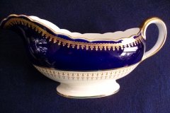 AYNSLEY HATFIELD COBALT #7024- GRAVY BOAT & UNDERPLATE   .....   http://jaapiesfinechinastore.com