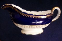 AYNSLEY HATFIELD COBALT #7024- GRAVY BOAT & UNDERPLATE   .....   http://jaapiesfinechinastore.com