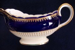 AYNSLEY HATFIELD COBALT #7024- GRAVY BOAT & UNDERPLATE   .....   http://jaapiesfinechinastore.com