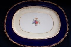 AYNSLEY HATFIELD COBALT #7024- LARGE SERVING PLATTER  17 1/4"   .....   http://jaapiesfinechinastore.com
