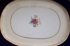 AYNSLEY HATFIELD COBALT #7024- LARGE SERVING PLATTER  17 1/4"   .....   http://jaapiesfinechinastore.com