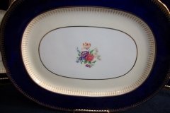 AYNSLEY HATFIELD COBALT #7024- MEDIUM SERVING PLATTER  15 1/4"   .....   http://jaapiesfinechinastore.com