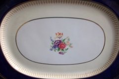 AYNSLEY HATFIELD COBALT #7024- MEDIUM SERVING PLATTER  15 1/4"   .....   http://jaapiesfinechinastore.com
