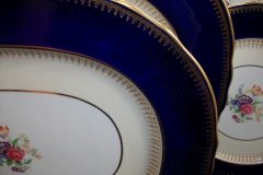 AYNSLEY HATFIELD COBALT #7024- MEDIUM SERVING PLATTER  15 1/4"   .....   http://jaapiesfinechinastore.com