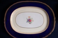 AYNSLEY HATFIELD COBALT #7024- MEDIUM SERVING PLATTER  15 1/4"   .....   http://jaapiesfinechinastore.com