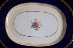 AYNSLEY HATFIELD COBALT #7024- MEDIUM SERVING PLATTER  15 1/4"   .....   http://jaapiesfinechinastore.com