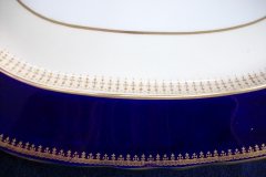 AYNSLEY HATFIELD COBALT #7024- MEDIUM SERVING PLATTER  15 1/4"   .....   http://jaapiesfinechinastore.com
