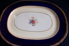 AYNSLEY HATFIELD COBALT #7024- MEDIUM SERVING PLATTER  15 1/4"   .....   http://jaapiesfinechinastore.com