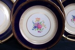 AYNSLEY HATFIELD COBALT #7024-  SALAD PLATE   .....   http://jaapiesfinechinastore.com