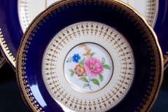 AYNSLEY HATFIELD COBALT #7024-  SAUCER  for  SOUP BOWL   .....   http://jaapiesfinechinastore.com