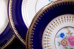 AYNSLEY HATFIELD COBALT #7024-  SAUCER  for  SOUP BOWL   .....   http://jaapiesfinechinastore.com