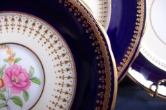 AYNSLEY HATFIELD COBALT #7024-  SAUCER  for  SOUP BOWL   .....   http://jaapiesfinechinastore.com