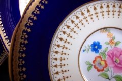 AYNSLEY HATFIELD COBALT #7024-  SAUCER  for  SOUP BOWL   .....   http://jaapiesfinechinastore.com