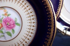 AYNSLEY HATFIELD COBALT #7024-  SAUCER  for  SOUP BOWL   .....   http://jaapiesfinechinastore.com