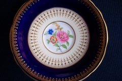 AYNSLEY HATFIELD COBALT #7024-  SAUCER  for  SOUP BOWL   .....   http://jaapiesfinechinastore.com