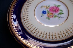 AYNSLEY HATFIELD COBALT #7024-  SAUCER  for  SOUP BOWL   .....   http://jaapiesfinechinastore.com