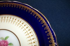 AYNSLEY HATFIELD COBALT #7024-  SAUCER  for  SOUP BOWL   .....   http://jaapiesfinechinastore.com