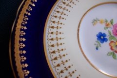AYNSLEY HATFIELD COBALT #7024-  SAUCER  for  SOUP BOWL   .....   http://jaapiesfinechinastore.com
