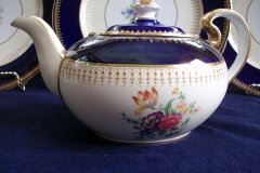 AYNSLEY HATFIELD COBALT #7024- TEA POT   .....   http://jaapiesfinechinastore.com