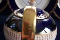 AYNSLEY HATFIELD COBALT #7024- TEA POT   .....   http://jaapiesfinechinastore.com
