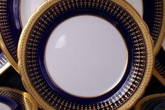 AYNSLEY HERTFORD COBALT 7081- BREAD & BUTTER PLATE  6.5" ..... https://jaapiesfinechinastore.com