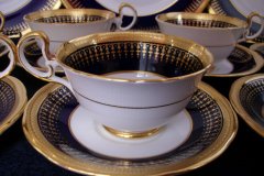 AYNSLEY HERTFORD COBALT 7081- CUP  AND SAUCER ..... https://jaapiesfinechinastore.com
