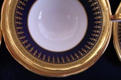 AYNSLEY HERTFORD COBALT 7081- CUP  AND SAUCER ..... https://jaapiesfinechinastore.com