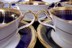 AYNSLEY HERTFORD COBALT 7081- SOUP BOWL AND  SAUCER ..... https://jaapiesfinechinastore.com