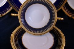 AYNSLEY HERTFORD COBALT 7081- SOUP BOWL AND  SAUCER ..... https://jaapiesfinechinastore.com