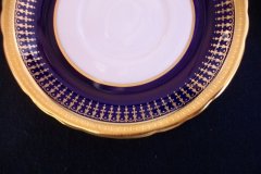 AYNSLEY HERTFORD COBALT 7081- SOUP BOWL AND  SAUCER ..... https://jaapiesfinechinastore.com