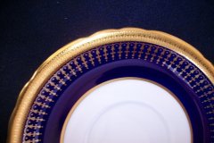 AYNSLEY HERTFORD COBALT 7081- SOUP BOWL AND  SAUCER ..... https://jaapiesfinechinastore.com