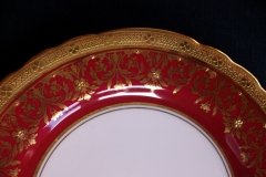 AYNSLEY KENILWORTH RED #7023- BREAD & BUTTER PLATE   .....   https://www.jaapiesfinecAVhinastore.com