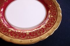 AYNSLEY KENILWORTH RED #7023- BREAD & BUTTER PLATE   .....   https://www.jaapiesfinecAVhinastore.com