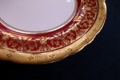 AYNSLEY KENILWORTH RED #7023- BREAD & BUTTER PLATE   .....   https://www.jaapiesfinecAVhinastore.com