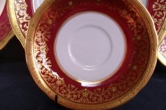 AYNSLEY KENILWORTH RED #7023-  CUP & SAUCER   .....   http://jaapiesfinechinastore.com