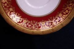 AYNSLEY KENILWORTH RED #7023-  CUP & SAUCER   .....   http://jaapiesfinechinastore.com