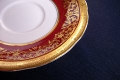 AYNSLEY KENILWORTH RED #7023-  CUP & SAUCER   .....   http://jaapiesfinechinastore.com