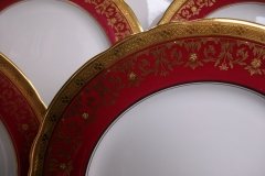 AYNSLEY KENILWORTH RED #7023- DINNER PLATE   .....   https://www.jaapiesfinecAVhinastore.com